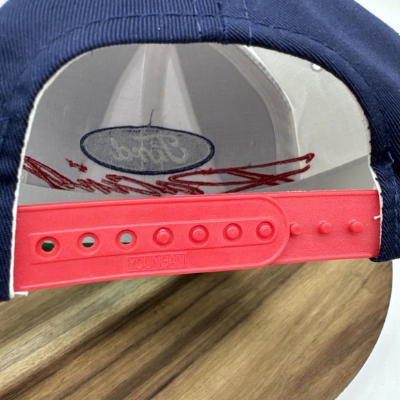 Ford Motor HTF Racing Vintage NASCAR Script Pinwheel Snapback Sports Hat Cap EUC - Picture 11 of 11